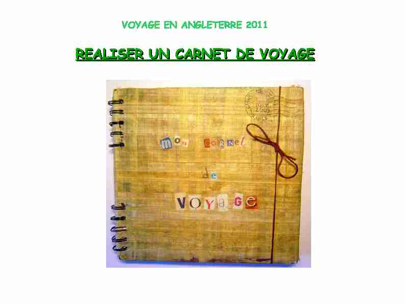 [PDF] REALISER UN CARNET DE VOYAGE - Blog Ac Versailles