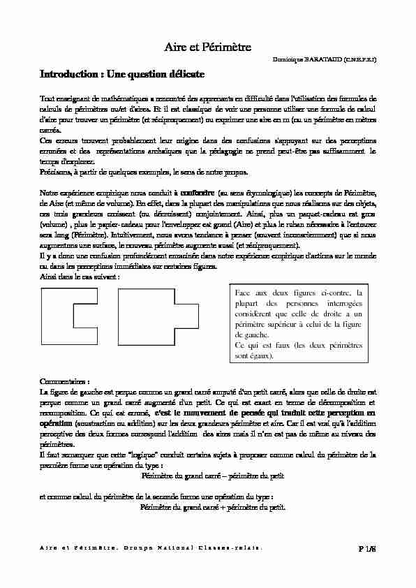 [PDF] Aire et Périmètre - mediaeduscoleducationfr