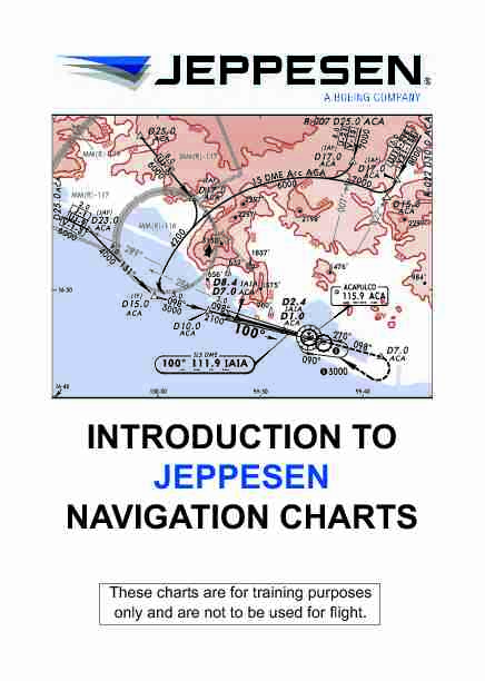 Introduction to Jeppesen navigation charts