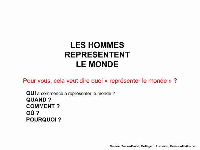 [PDF] LES HOMMES REPRESENTENT LE MONDE