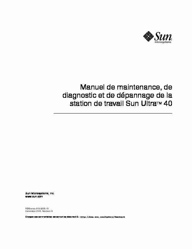 [PDF] Manuel de maintenance, de diagnostic et de dépannage de la