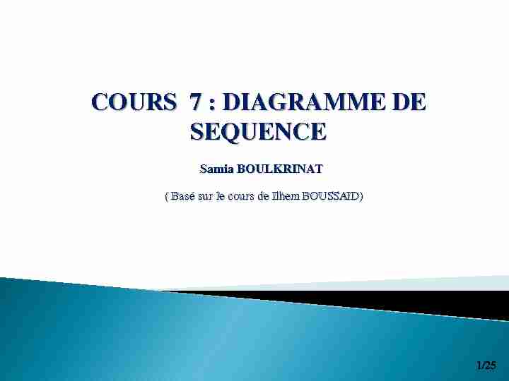 [PDF] COURS 7 : DIAGRAMME DE SEQUENCE