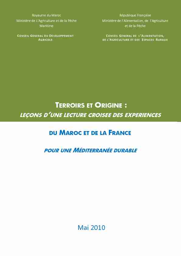 [PDF] Dossier Terroirs (Terroirs : comprendre et agir - Vie publique