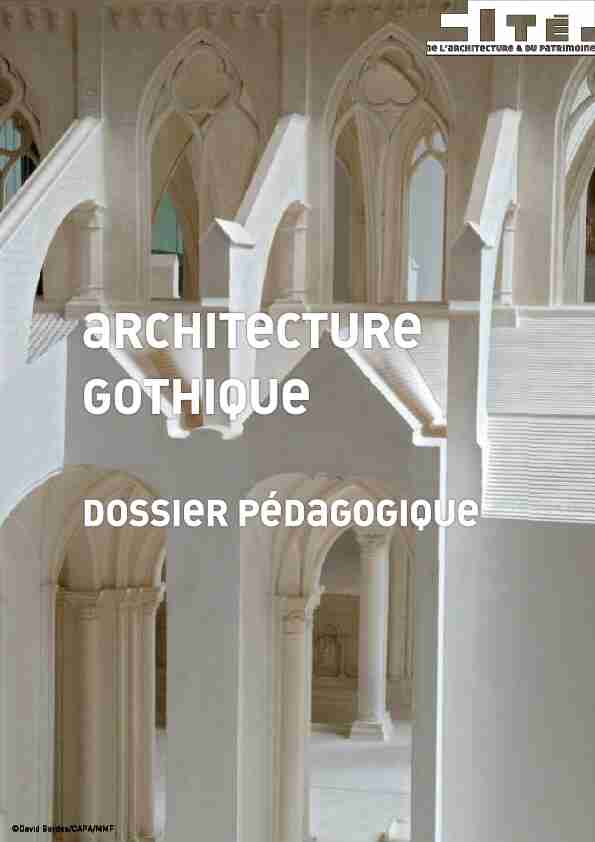 [PDF] ARCHITECTURE GOTHIQUE - Cité de larchitecture
