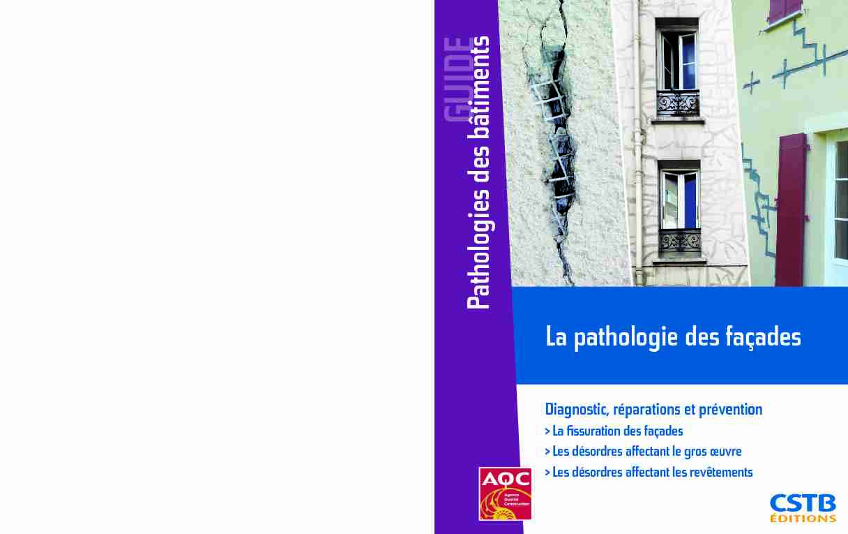 AQC - La pathologie des façades - V3