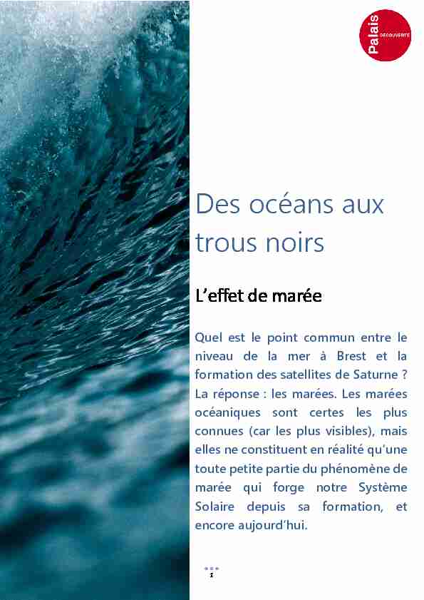 [PDF] Des océans aux trous noirs - Palais de la découverte