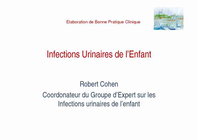 Infections Urinaires de lEnfant