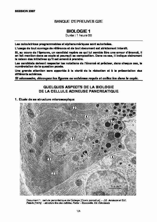 [PDF] BIOLOGIE 1