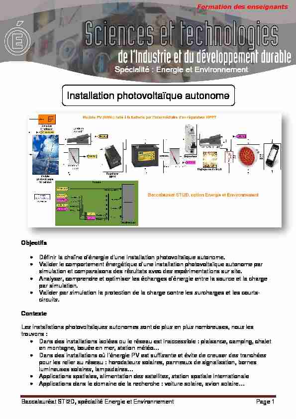 [PDF] Installation photovolta Installation photovoltaïque autonome que