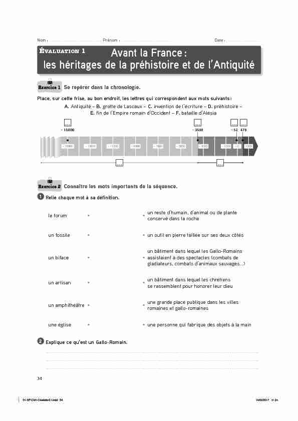 [PDF] Avant la France : les héritages de la préhistoire et de lAntiquité