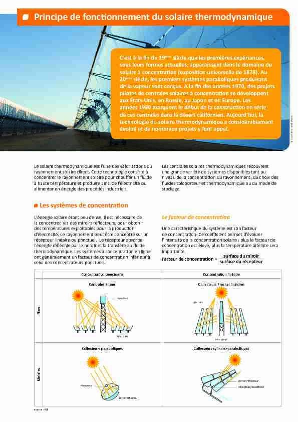 [PDF] Principe de fonctionnement du solaire thermodynamique - Eduscol