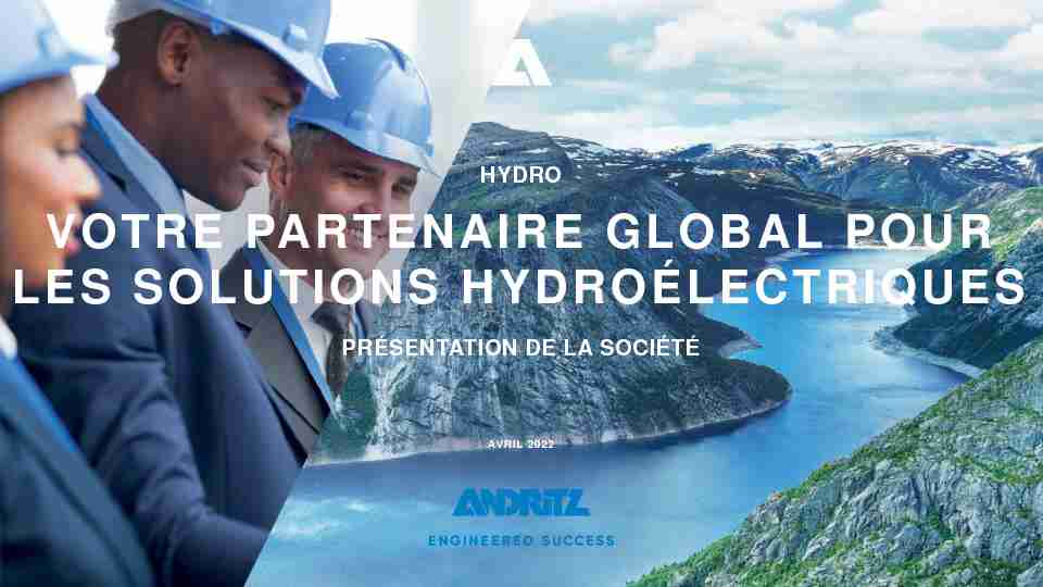 Your global partner for Hydro solutions