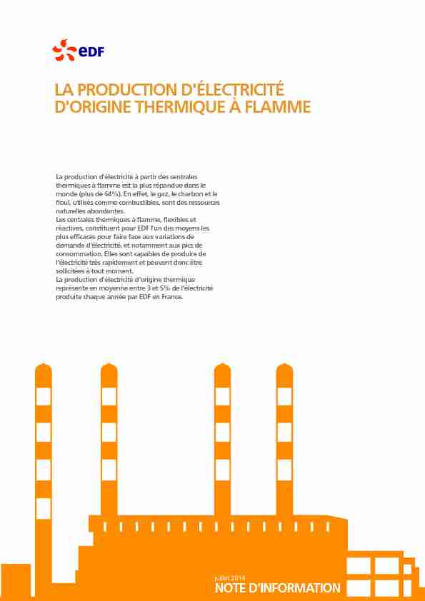 [PDF] la production délectricité dorigine thermique à flamme