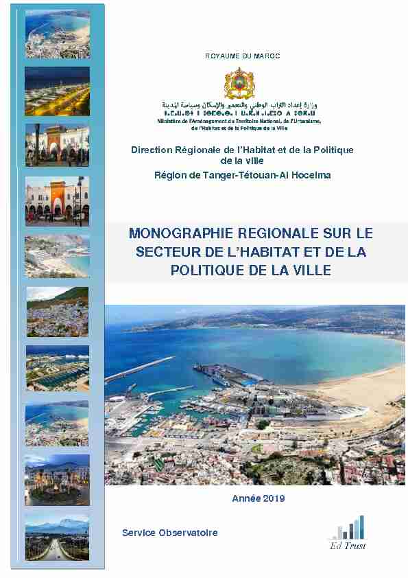 [PDF] Tanger-Tetouan - Département de lHabitat et de la Politique de la