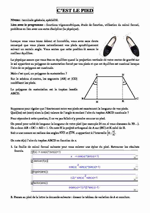 [PDF] Cest le pied - Les maths au quotidien