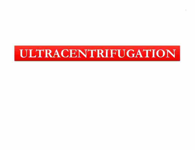 [PDF] ULTRACENTRIFUGATION - Shivaji College