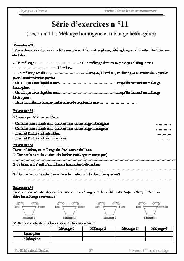 [PDF] les-melanges-exercices-non-corriges-1pdf - AlloSchool