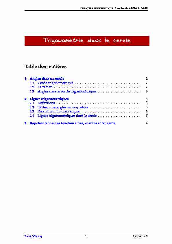 [PDF] Trigonométrie dans le cercle - Lycée dAdultes