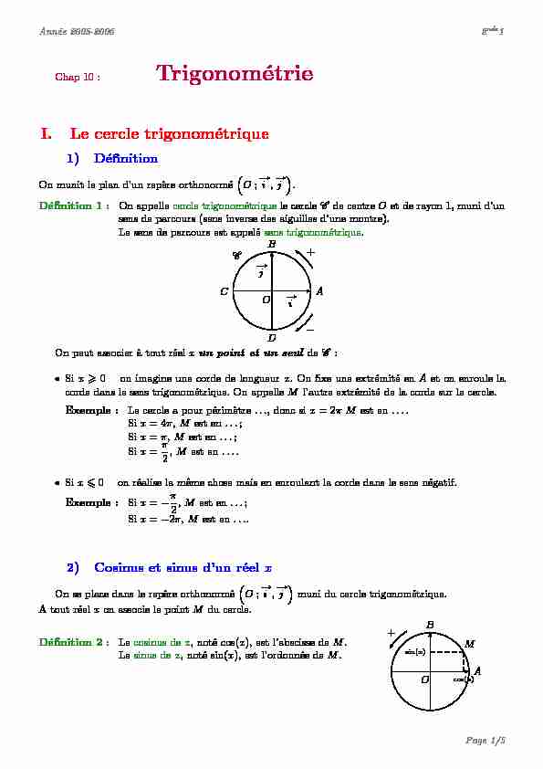 [PDF] Trigonométrie