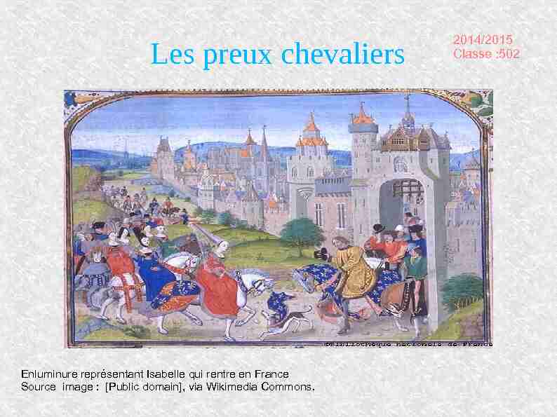 [PDF] Les preux chevaliers