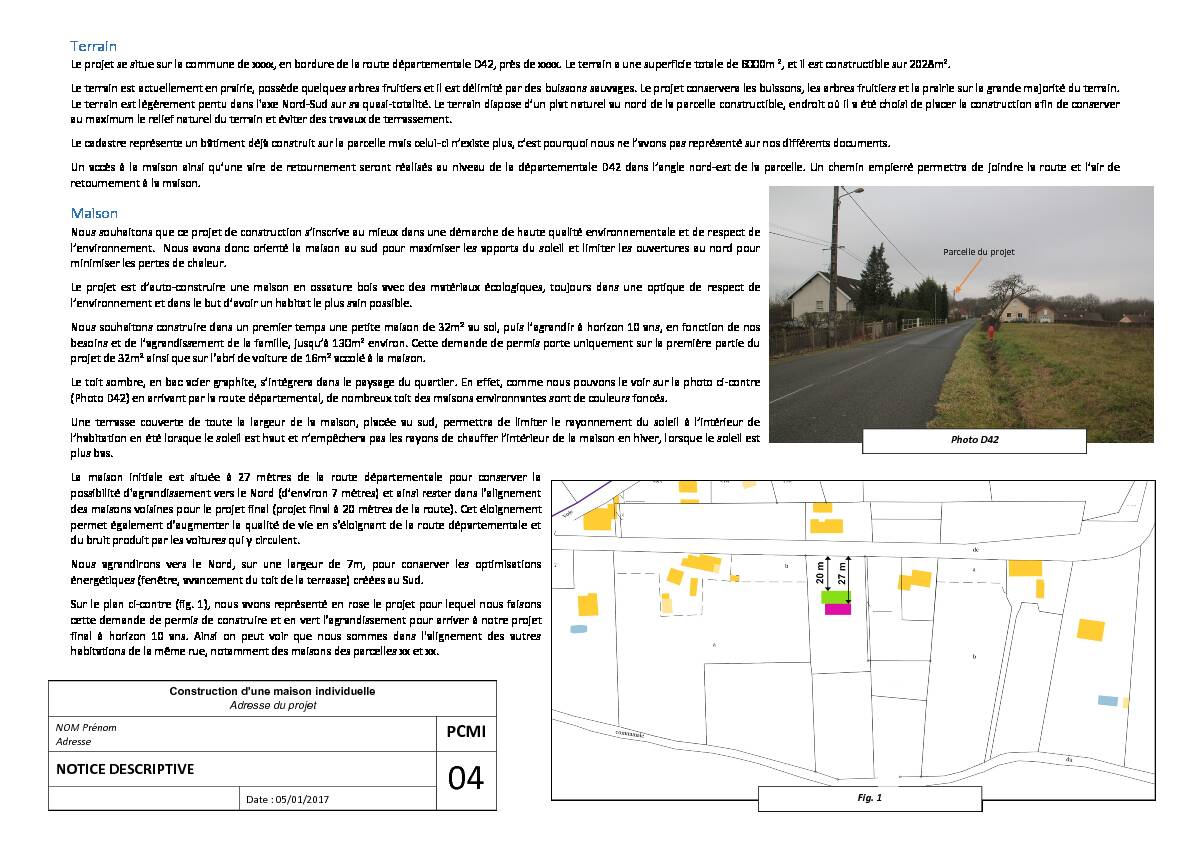 [PDF] Terrain Maison NOTICE DESCRIPTIVE