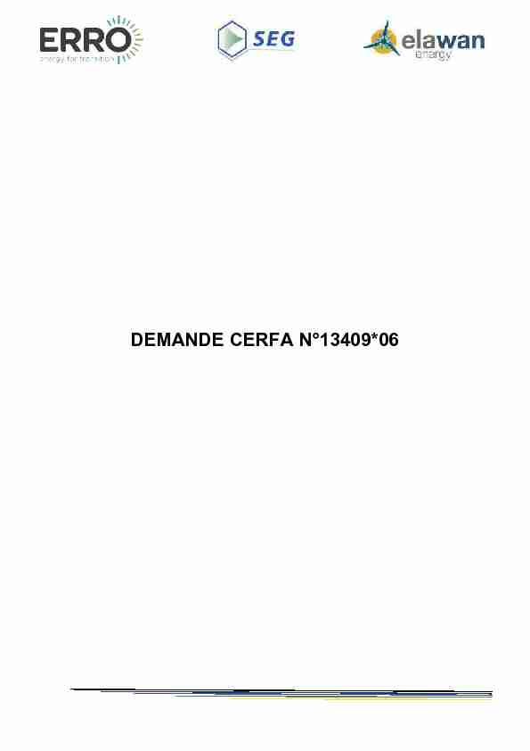 DEMANDE CERFA N°13409*06
