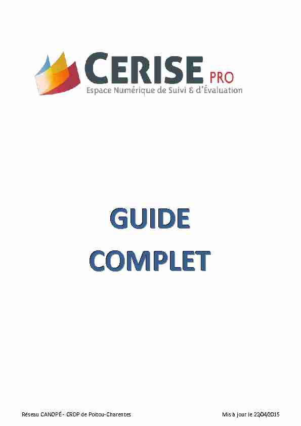 [PDF] GUIDE COMPLET