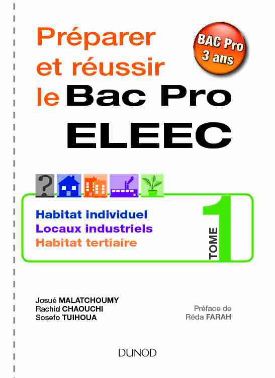 [PDF] Préparer et réussir le Bac Pro ELEEC Tome 1 - Dunod