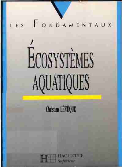 [PDF] Ecosystèmes aquatiques - Horizon IRD