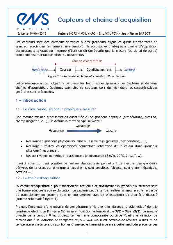 [PDF] Capteurs et chaîne dacquisition - Eduscol