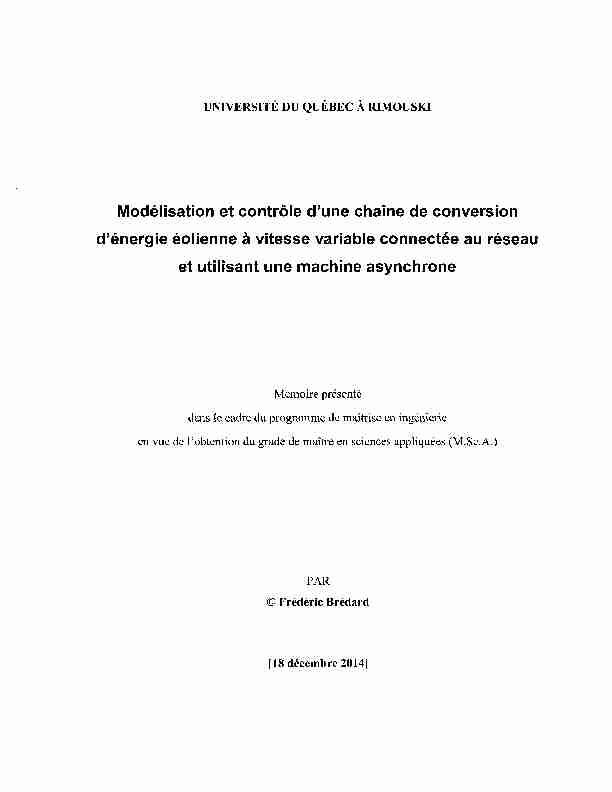 [PDF] Modélisation et contrôle dune chaîne de conversion