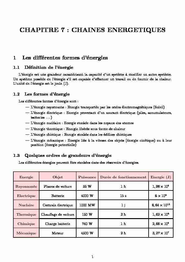 [PDF] CHAPITRE 7 : CHAINES ENERGETIQUES - PC-STL
