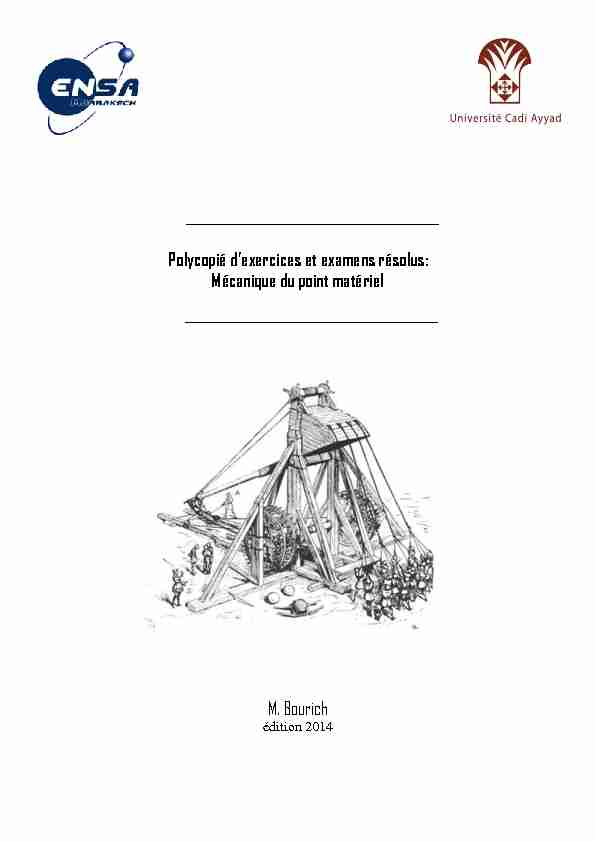 [PDF] Exercices et examens résolus: Mécanique du point matériel