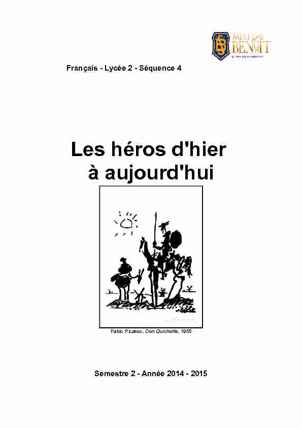 [PDF] Les héros dhier à aujourdhui