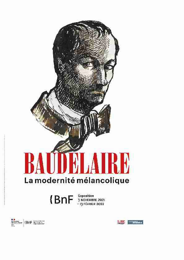 Exposition Baudelaire la modernité mélancolique – Dossier de