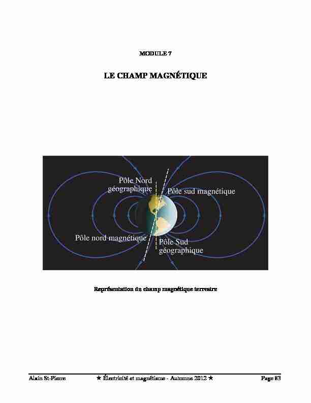 [PDF] LE CHAMP MAGNÉTIQUE