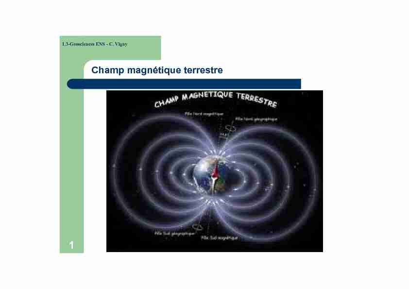 [PDF] Champ magnétique terrestre