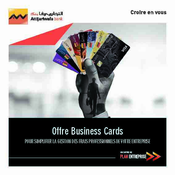[PDF] Attijari Entreprises - Offre Business Cards