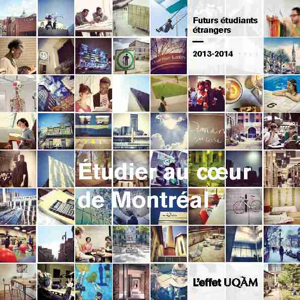 Étudier au cœur de Montréal