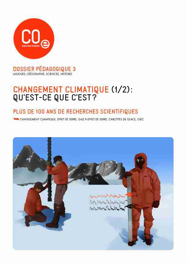 [PDF] Changement Climatique (1/2) : quest-Ce que Cest ? - EducaPoles