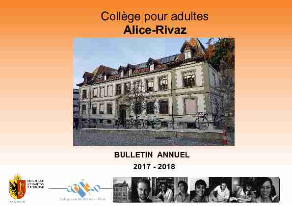 Collège pour adultes Alice-Rivaz - Genève