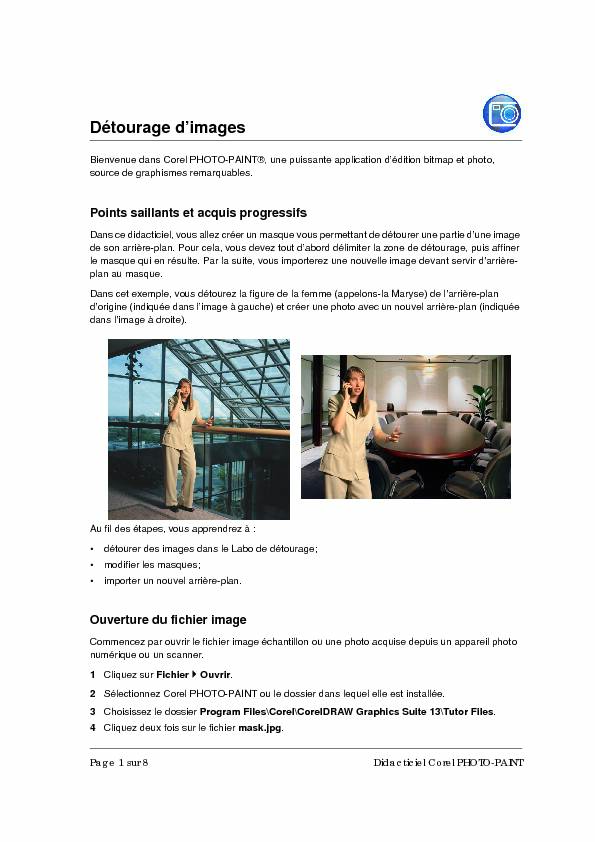 [PDF] Détourage dimages - Corel Corporation