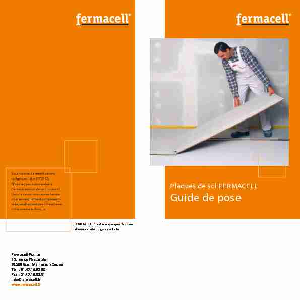 pose plaque Fermacell