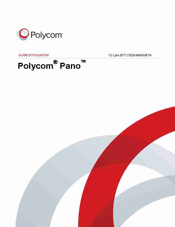 [PDF] Polycom Pano - Polycom Support