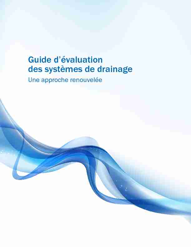 [PDF] Guide dévaluation des systèmes de drainage - Agri-Réseau