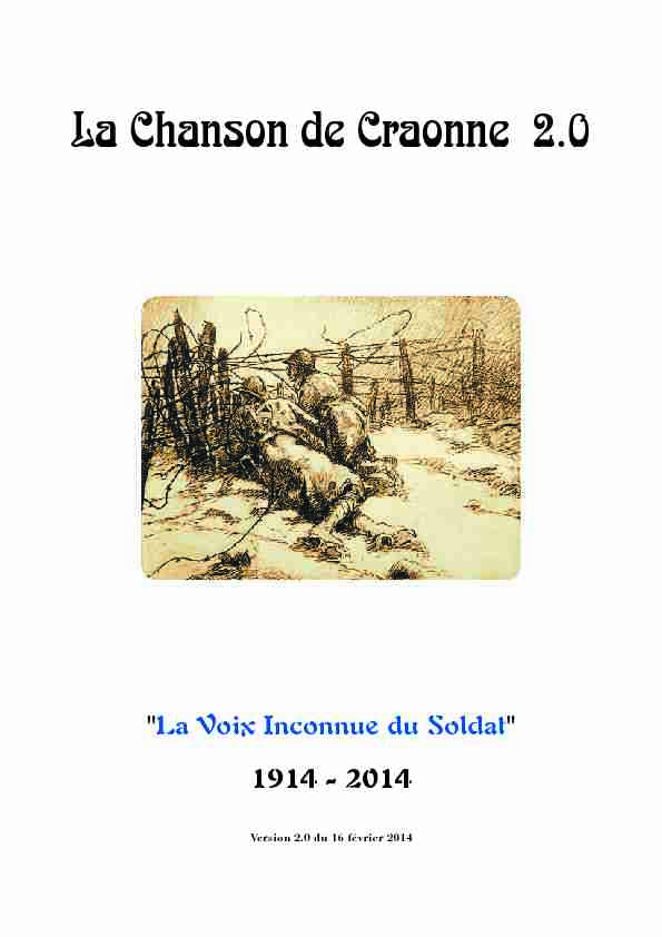 [PDF] La Chanson de Craonne 20 - Bruno Droux