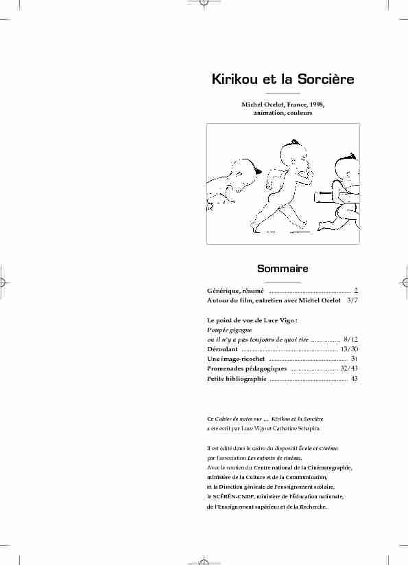[PDF] Kirikou et la sorc Text seul - Ipef Dakar