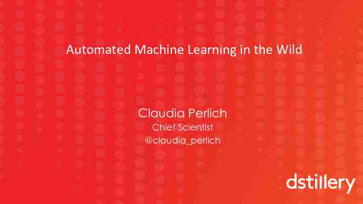 [PDF] Automated Machine Learning in the Wild - RecSys