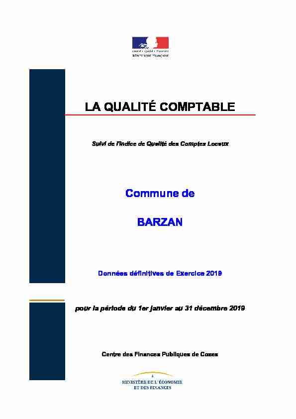 [PDF] LA QUALITÉ COMPTABLE