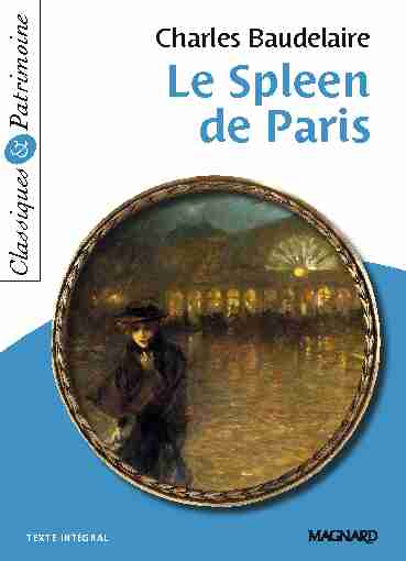 [PDF] Le Spleen de Paris